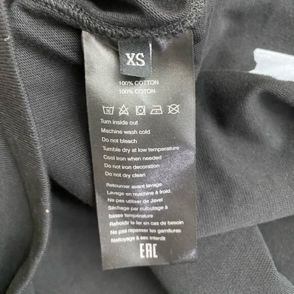 3.Paradis Freedom Doves Cotton Tee in Black - Picture 6 of 6